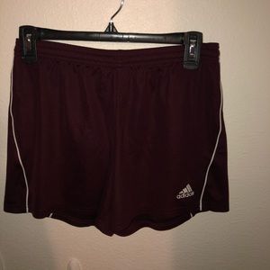 Adidas maroon shorts